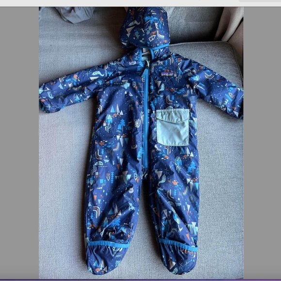 Patagonia Infant Reversible Puff-ball bunting Snowsuit - Picture 3 of 6